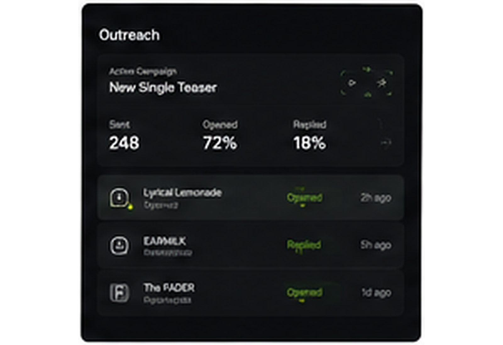 DaPlug curator outreach screen
